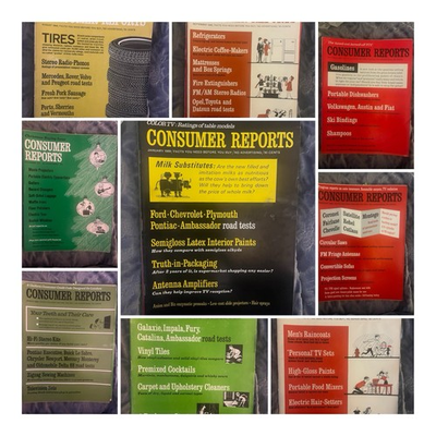 #ad #ad Vintage Consumer Reports Magazine Lot 1967 69 Car Appliance Tests 17 Issues $59.99