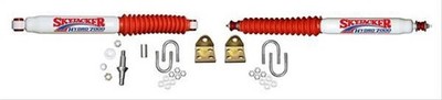 Skyjacker 7219 Steering Stabilizer White Red Boot Dual Fits Jeep Wrangler Kit