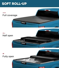 Soft Tri-Fold Truck Bed Tonneau Cover Fits 2022-2025 Maverick 4.5ft Bed (54.4")
