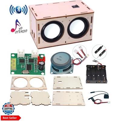 DIY Bluetooth Speaker Box Kit Electronic Sound Amplifier - Build Your Own Por...