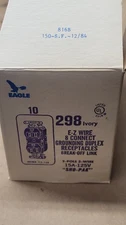 Box Of 10 Eagle 298 Ivory Grounding Duplex Receptacles 15A 125V New Old Stock
