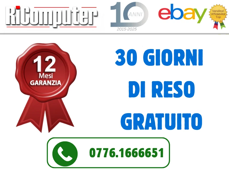 Postazione PC i5 RAM 16GB DDR3 SSD 240GB Monitor 22" Ricondizionato Win 11 Pro - Immagine 3 di 4