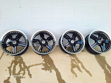 American Racing Black Rogue 17x8 5/120 +35mm Offset Wheels Set of 4 Black Rims