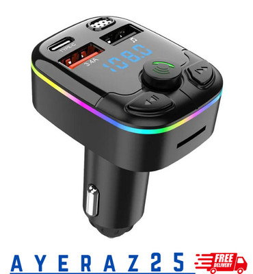 Auto Ladegerät FM Transmitter Bluetooth 5.0 PD Type-C Dual USB MP3 Player