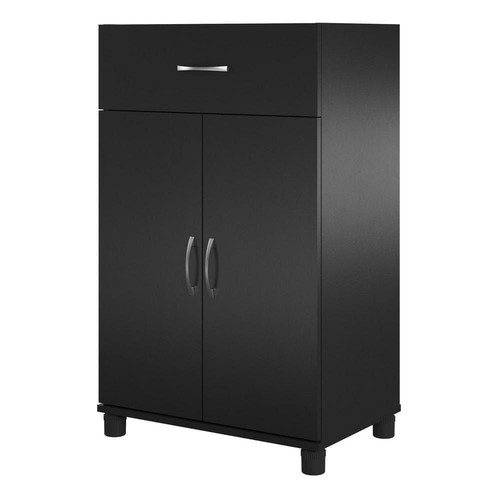 SystemBuild Evolution Storage Cabinet 23.46 "x15.4"x39.2" 1-Drawer 2-Door Black - Picture 4 of 4