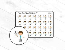 1125-1 Eye Doctor Appointment Reminder Planner Stickers.