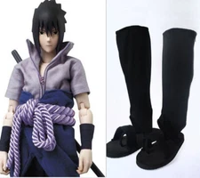 Naruto Uchiha Sasuke Orochimaru Ninja Cosplay Costume Shoes Boot Black