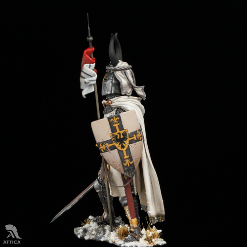 Soldatino giocattolo dipinto in miniatura cavaliere teutonico 75 mm | Arte - Foto 5 di 6