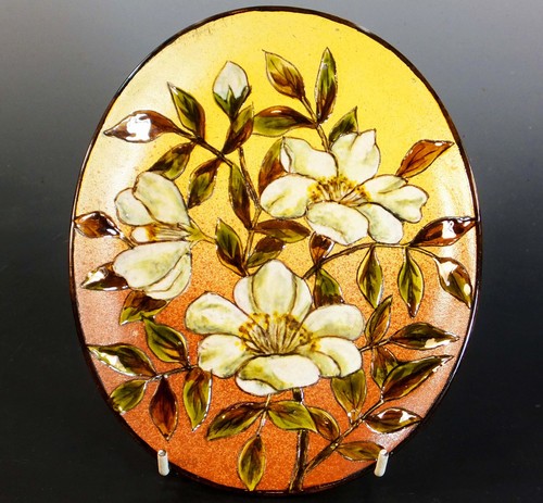 FINE EARLY AESTHETIC MOVEMENT LINTHORPE Dr. CHRISTOPHER DRESSER CABINET PLATE