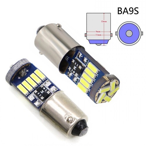 20Pcs Ice Blue BA9S T4w CANBUS LED Bulbs 15msd Interior Instrument Dash Light - Picture 4 of 5