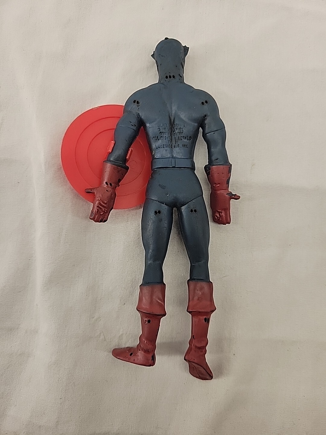 Vintage 1966 Captain America Action Figure Lakeside Marvel Comics Group