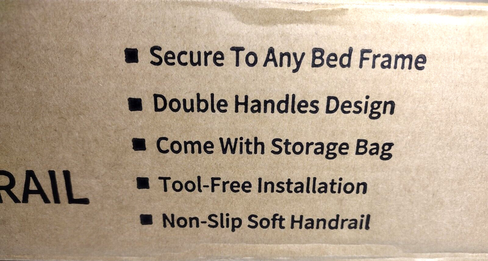 HEPO Bed Safety Rails for Elderly with Double Handles and Storage Pocket