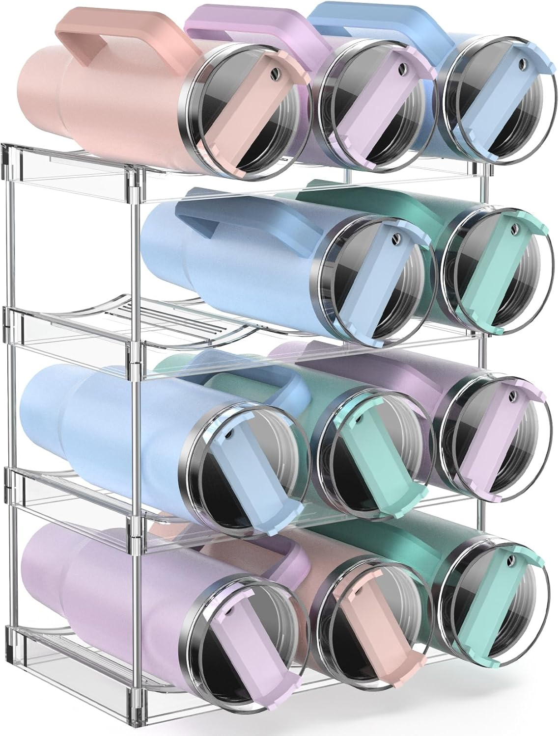 Upgraded Larger Water Bottle Organizer for Stanley 40 Oz Tumbler with Handle, St