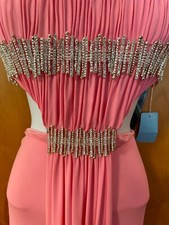 Jovani Hot Pink Prom Evening Stretch Dress Size 6