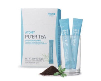 Korean Atomy PUER TEA Pu'er Tea Extract 1g x 30 packets Ex Powder