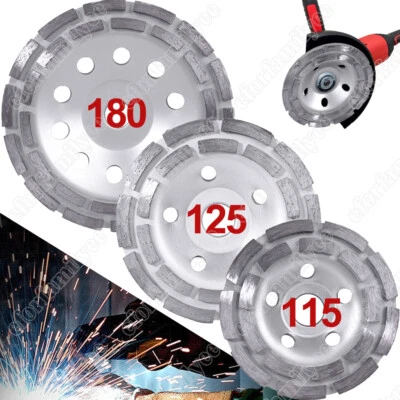 MARKENLOS Schleifteller Diamant Schleiftopf Topfscheibe Ø 125mm 180mm Betonschleifer Beton