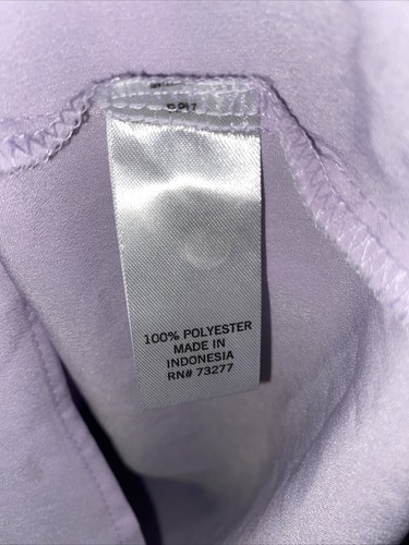 Evri Brand 4X NWT Larue Lavender Button Down Long Sleeve Blouse Top - Picture 8 of 8