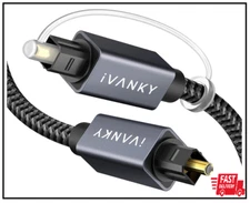 10 Ft Digital Optical Audio Cable Samsung Vizio LG Sony Sound Bar TV PS4 Xbox US