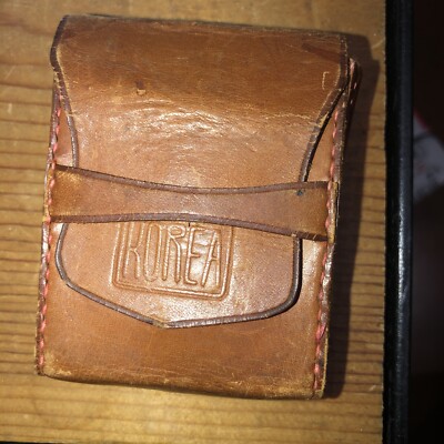 Vintage “Korea” Embossed Leather Cigarette Case