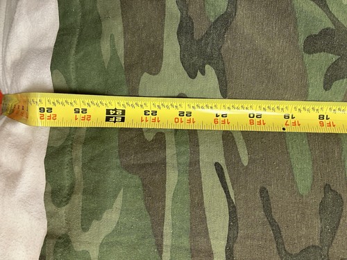Vintage Camouflage Shirt Adult Small Woodland Camo Single Stitch Outdoors USA - Picture 7 of 7