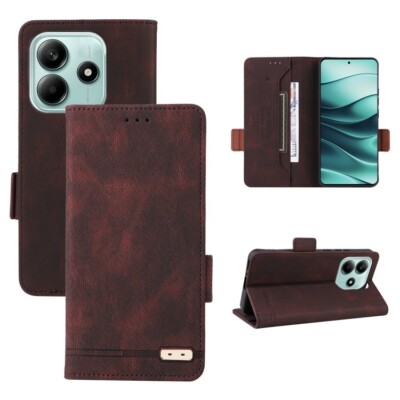 For Redmi Note 14 5G Magnetic Clasp Leather Phone Case cover