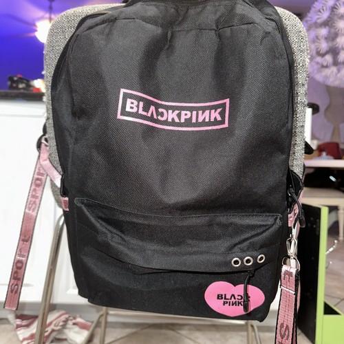 Blackpink Sport Black Backpack EUC Padded Laptop Pocket Back 2 School