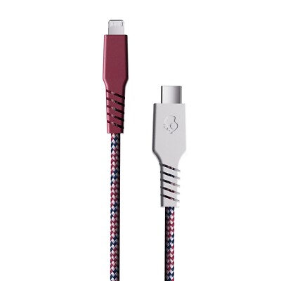 Skullcandy 6-Foot Line Plus Braided USB-C to Light-ning Cable (Vice/Crimson)