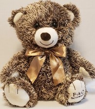 FAO SCHWARZ Bears That Care Teddy Bear 18" Stuffed Plush Animal 2018 Pre-Owned