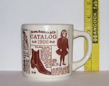 1906 REPRO SEARS CATALOGUE ADVERTISING COFFEE CUP MUG PREOWNED
