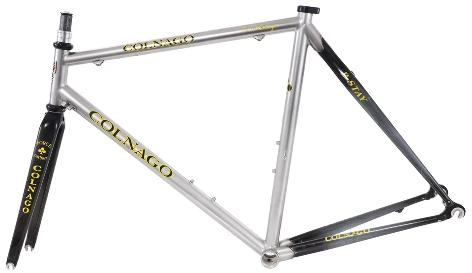 Colnago CT1 Titanium Carbon Road Bike Frameset 55cm B-Stays QR Rim 700c 2003 - Image 3 of 4