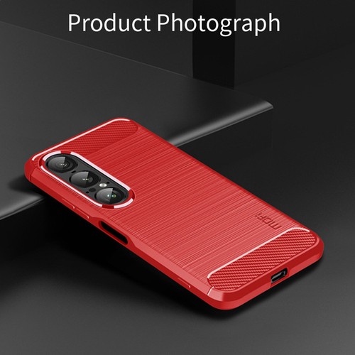 Mofi For Sony Xperia 1 VII, Luxury Brushed Shell Back Soft Rubber Cover Case - 第 9/17 張圖片