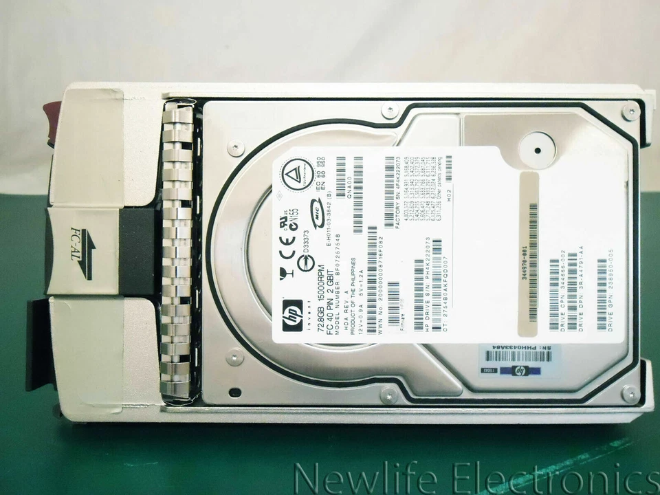 HP 300588-001 72GB 15,000 RPM 3.5 in. Fiber Channel HDD 344666-002 BF0725754B - Image 4 of 4