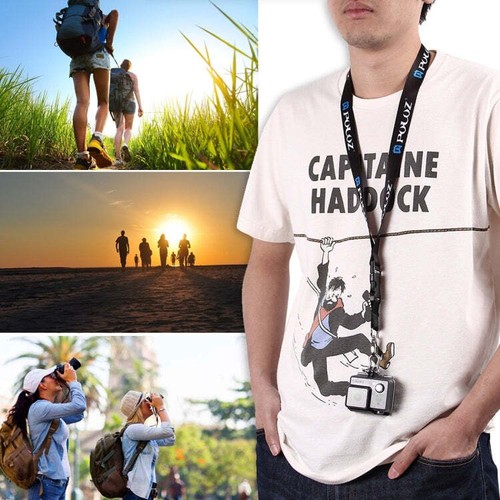 PULUZ 60cm Odpinany długi pasek na szyję SlingGoPro, Insta360, DJI i Othe - Zdjęcie 3 z 10