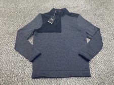 Under Armour Golf 1/4 Zip Pullover Sweatshirt Mens Size Small UM1303 LS Gray 60
