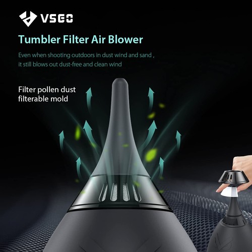 VSGO V-B01E IMP souffleur d'air gobelet filtre à poussière filtre à air nettoyage d'objectif d'appareil photo - Photo 3 sur 7
