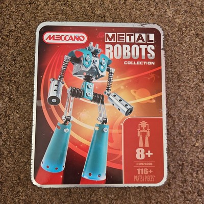 Metall Roboter Konvolut Meccano Blau