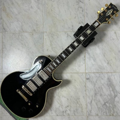 Greco E-Gitarre EG800 Les Paul Custom 3PU Schwarz 【Guter Zustand】Aus JAPAN