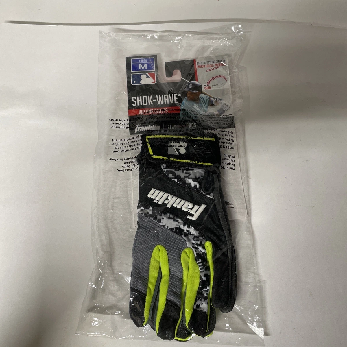 Gants de Batting Franklin Tee Ball Noir pour enfant -Franklin- Taille