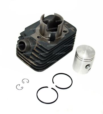 Cylinder Kit For Kinetic Luna TFR Piaggio Vespa 38mm 50cc DR With 12mm Wrist Pin