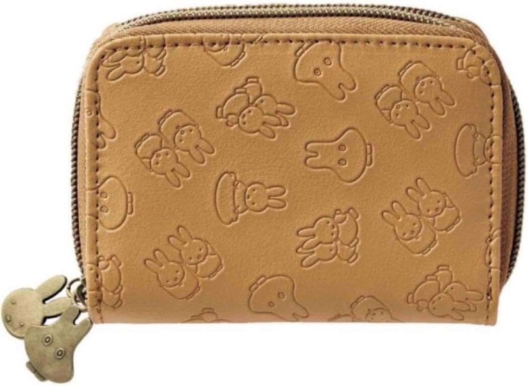 Miffy Mini Wallets Brown Ghost Wallet with key chain 4.3 x 3.1 x