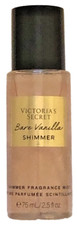 VICTORIA  S SECRET BARE VANILLA SHIMMER FRAGRANCE BODY MIST SPRAY SPLASH 2.5 oz