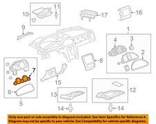 GM OEM 13-17 Enclave Instrument Panel Components-Cluster Trim 22766443