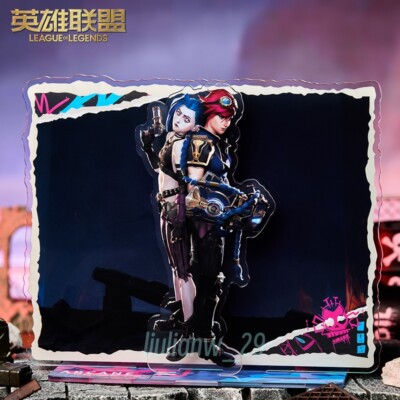 ARCANE スタンドディスプレイカード Arcane: League of Legends Acrylic Desktop Stand Plaque JINX VI