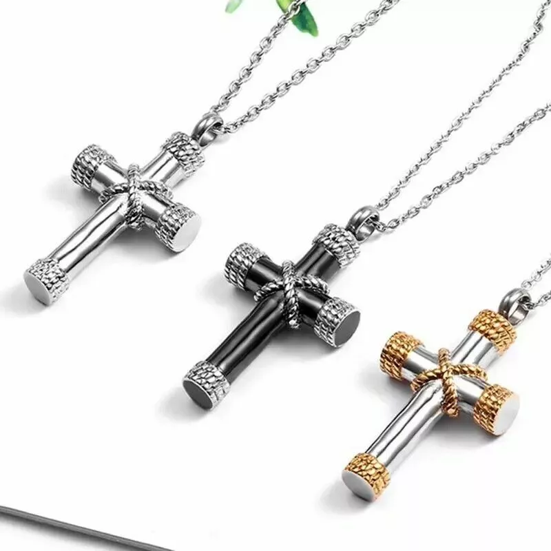Cross necklaces for cremation cheap ashes