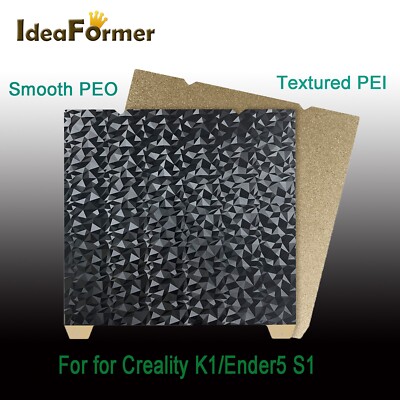 235mm PEI Sheet PEO Built Plate Double Sided Heated Bed for Creality K1/Ender5 S