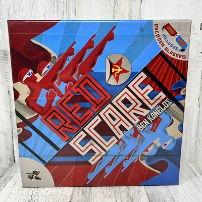 Red Scare Board Game w/ Decoder Glasses - 2017 Pandasaurus Games - New / Sealed