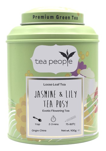Jasmine and Lily Tea Posy Flowering Green Tea by Tea People - Picture 7 of 10