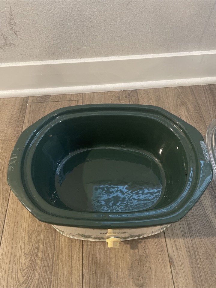 Rival Callaway Ivy green oval 4.5 quart crock pot model 3745 slow