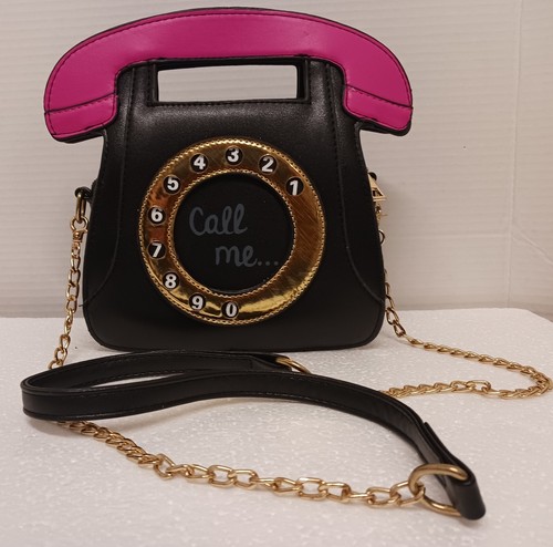 Novelty Telephone "Call Me" Cross Body Purse - Picture 2 of 6