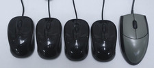 Lot of 5 4x IMICRO MO-M1955U  1x V7 MV3000 USB Optical Wired Mouse
